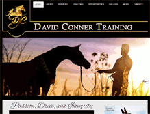 Tablet Screenshot of davidconnertraining.com